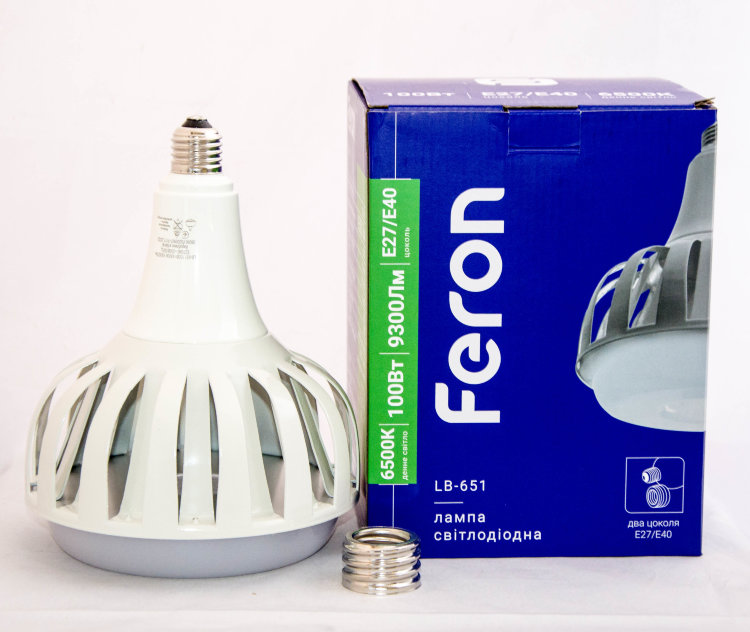 Світлодіодна лампа Feron LB-651 100W E27-E40 6500K