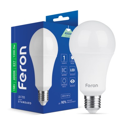 Світлодіодна лампа Feron LB-705 15Вт E27 4000K (01787)