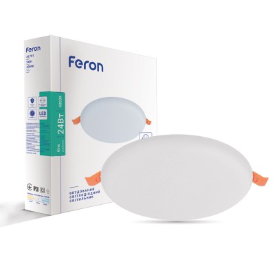 Светодиодный встроенный светильник Feron AL701 24Вт 4000K белый