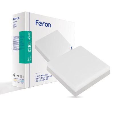 Светодиодный накладной светильник Feron AL709 32Вт 4000K белый