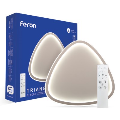 Светодиодная накладная люстра Feron AL6090 TRIANGLE 60Вт белый