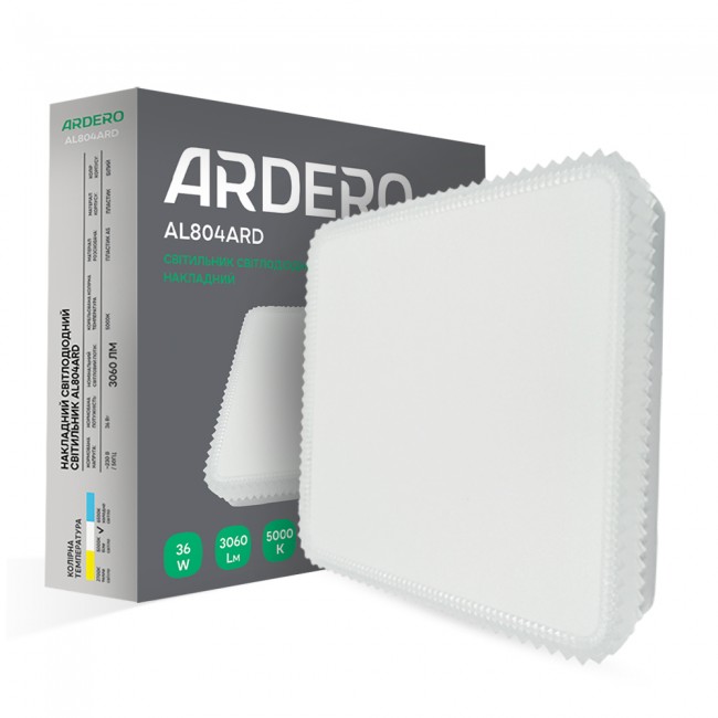 Светодиодный накладной светильник Ardero AL804ARD 36Вт 5000K белый