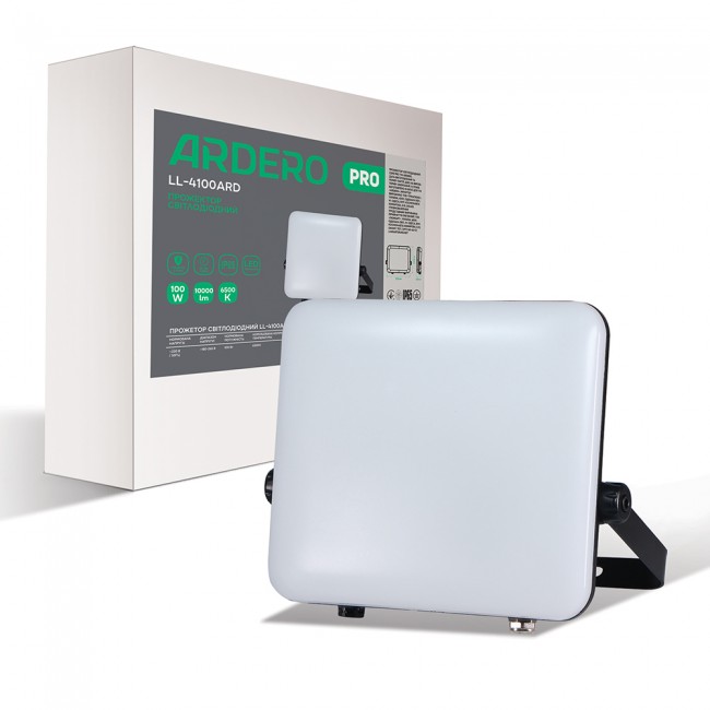 Светодиодный прожектор Ardero LL-4100ARD PRO 100Вт 6500K черный
