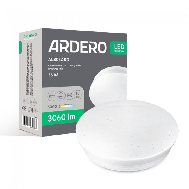 Светодиодный накладной светильник Ardero AL805ARD 36Вт 5000K белый