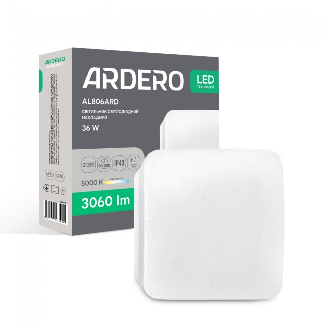 Светодиодный накладной светильник Ardero AL806ARD 36Вт 5000K белый