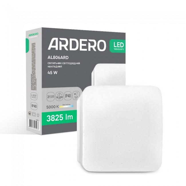 Светодиодный накладной светильник Ardero AL806ARD 45Вт 5000K белый