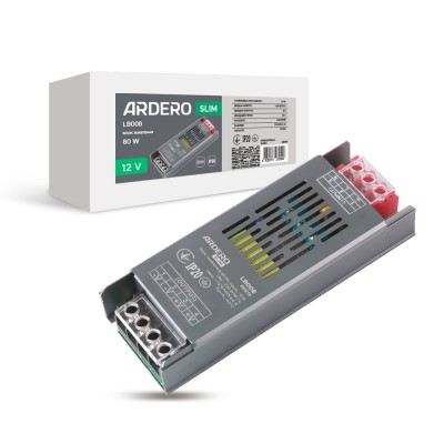 Блок питания для LED ленты Ardero LB008 12В 80Вт