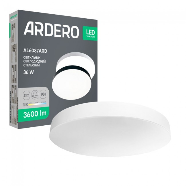 Светодиодный накладной светильник Ardero AL6087ARD TREND 36Вт белый