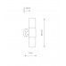 Уличный светильник Nowodvorski 11372 Ida II E27 2x10W IP44 Bk