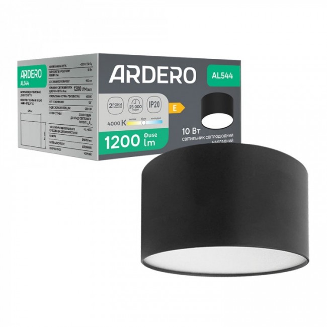 Светодиодный светильник Ardero AL544 10Вт 4000K черный