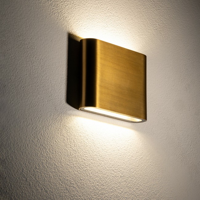 Вуличний світильник Nowodvorski 11365 Semi S Led 2x3W 3000K 300Lm IP54 Brass