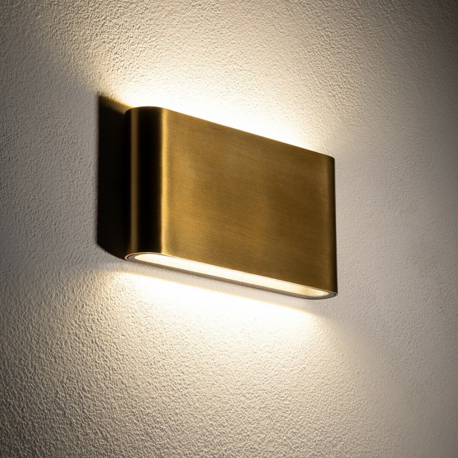 Уличный светильник Nowodvorski 11366 Semi M Led 2x5W 3000K 500Lm IP54 Brass