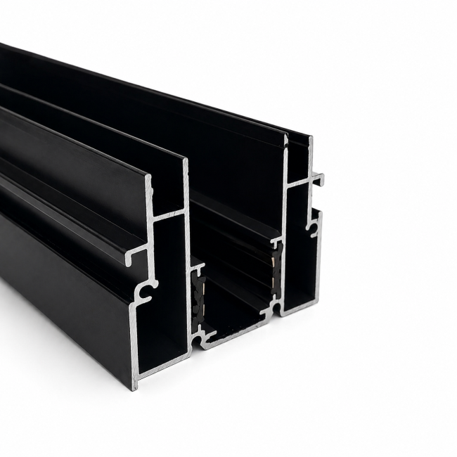 Шинопровод Ardero CABM1004 для натяжных потолков встроенный 2м черный