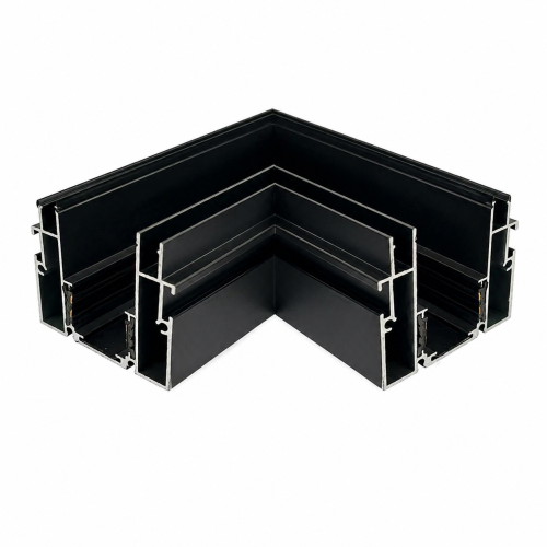 Кутовий з'єднувач Ardero LD2040 для вбудованого шинопроводу CABM1004 чорний - фото 1