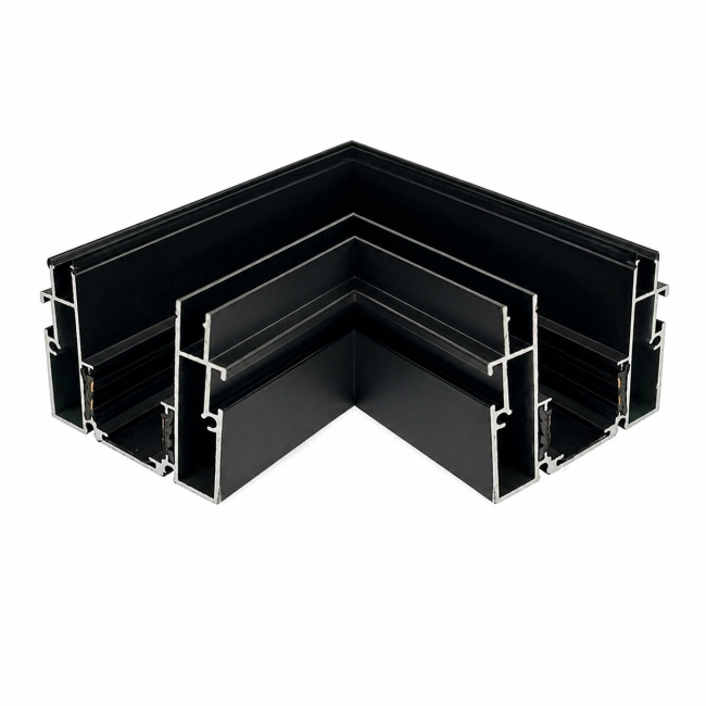 Угловой соединитель Ardero LD2040 для встроенного шинопровода CABM1004 черный