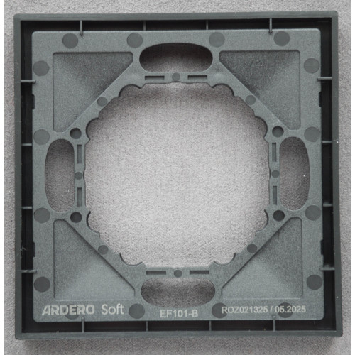 Ardero EF101-B рамка 1-местная универсальная, черный Soft - фото 4