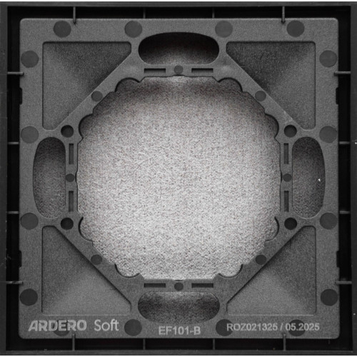 Ardero EF101-B рамка 1-місна універсальна, чорний Soft - фото 2