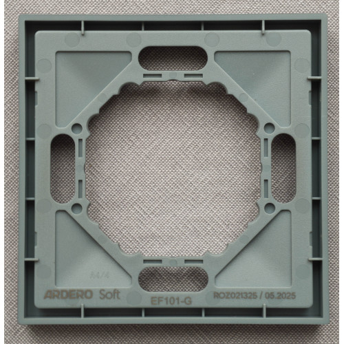 Ardero EF101-G рамка 1-місна універсальна, сірий Soft - фото 4