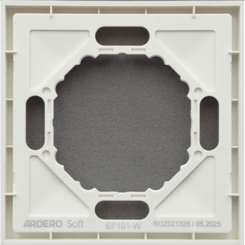 Ardero EF101-W рамка 1-місна універсальна, білий Soft - фото 2 | СТС Ardero EF101-W рамка 1-місна універсальна, білий Soft - фото 2