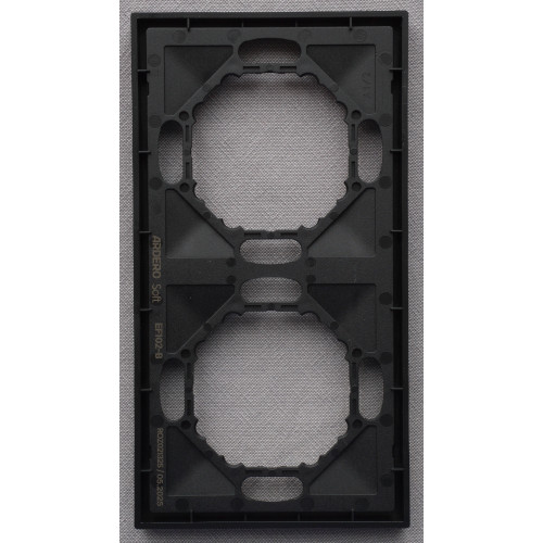 Ardero EF102-B рамка 2-местная универсальная, черный Soft - фото 4