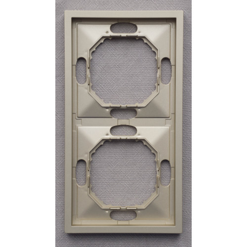 Рамка 2-місна універсальна Ardero Soft шампань EF102-C - фото 1