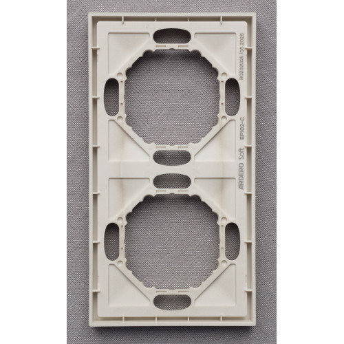 Рамка 2-місна універсальна Ardero Soft шампань EF102-C - фото 2 | СТС Рамка 2-місна універсальна Ardero Soft шампань EF102-C - фото 2