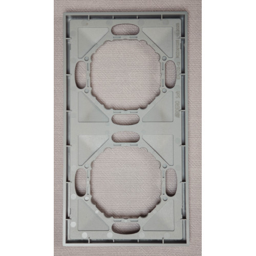 Ardero EF102-G рамка 2-местная универсальная, серый Soft - фото 2