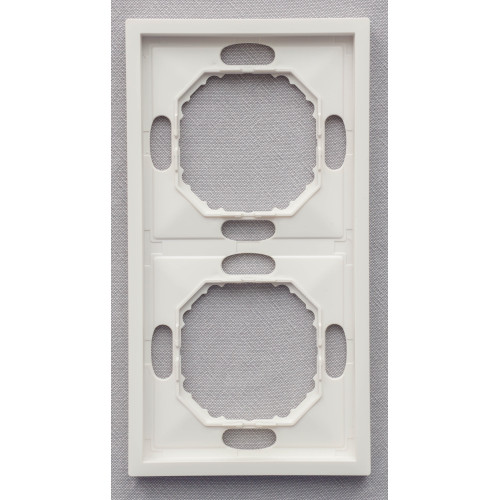 Ardero EF102-W рамка 2-місна універсальна, білий Soft - фото 1