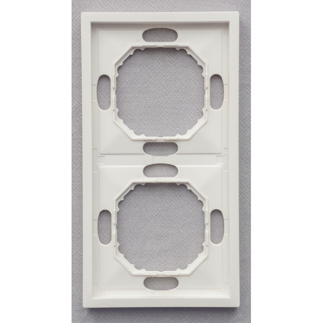 Ardero EF102-W рамка 2-местная универсальная, белый Soft