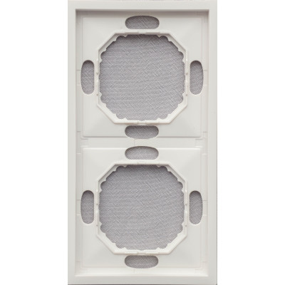 Ardero EF102-W рамка 2-местная универсальная, белый Soft Ardero EF102-W рамка 2-местная универсальная, белый Soft