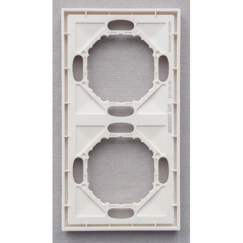 Ardero EF102-W рамка 2-місна універсальна, білий Soft - фото 2