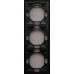 Ardero EF103-B рамка 3-местная универсальная, черный Soft