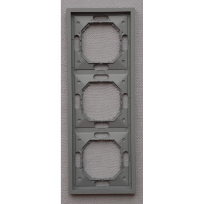 Ardero EF103-G рамка 3-місна універсальна, сірий Soft