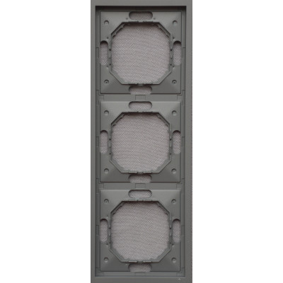 Ardero EF103-G рамка 3-місна універсальна, сірий Soft Ardero EF103-G рамка 3-місна універсальна, сірий Soft