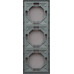 Ardero EF103-G рамка 3-місна універсальна, сірий Soft Ardero EF103-G рамка 3-місна універсальна, сірий Soft