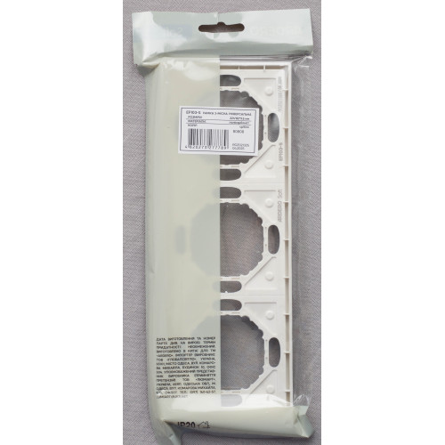 Рамка 3-местная универсальная Ardero Soft серебро EF103-S - фото 4 | СТС Рамка 3-местная универсальная Ardero Soft серебро EF103-S - фото 4