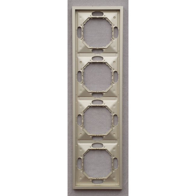 Рамка 4-місна універсальна Ardero Soft шампань EF104-C