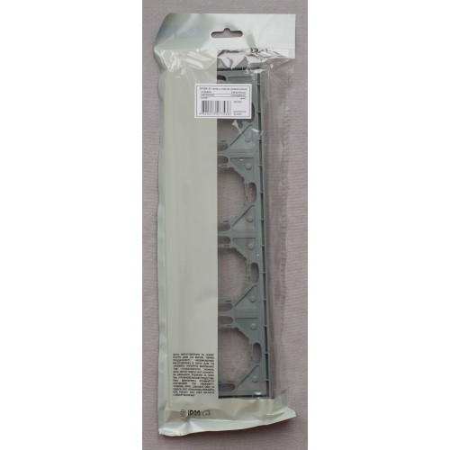 Ardero EF104-G рамка 4-местная универсальная, серый Soft - фото 4