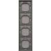 Ardero EF104-G рамка 4-местная универсальная, серый Soft