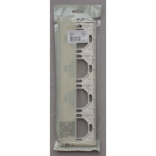 Рамка 4-местная универсальная Ardero Soft серебро EF104-S - фото 4 | СТС Рамка 4-местная универсальная Ardero Soft серебро EF104-S - фото 4