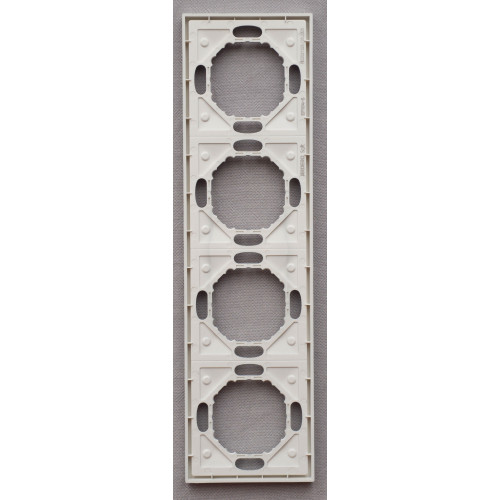 Рамка 4-местная универсальная Ardero Soft серебро EF104-S - фото 2 | СТС Рамка 4-местная универсальная Ardero Soft серебро EF104-S - фото 2