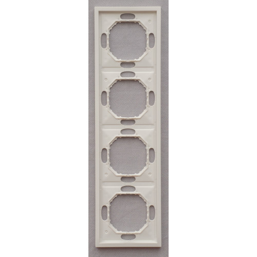 Ardero EF104-W рамка 4-местная универсальная, белый Soft - фото 1