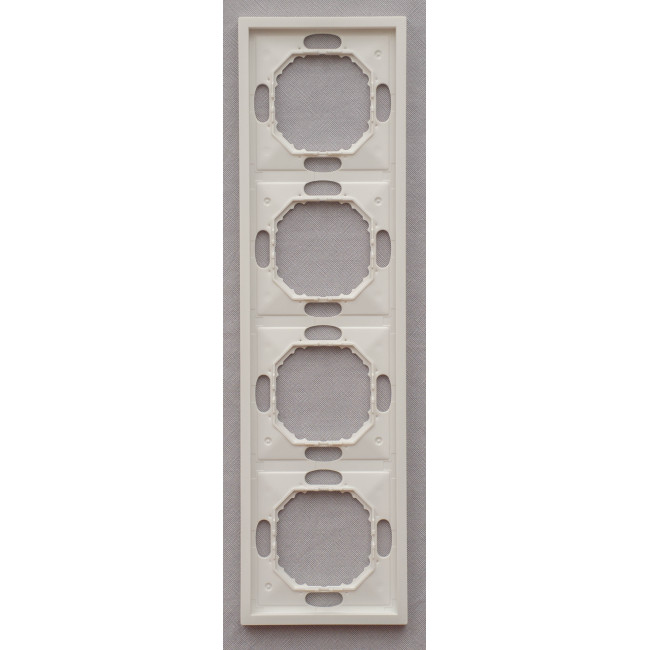 Ardero EF104-W рамка 4-місна універсальна, білий Soft