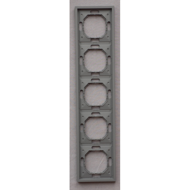 Ardero EF105-G рамка 5-местная универсальная, серый Soft Ardero EF105-G рамка 5-местная универсальная, серый Soft