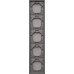 Ardero EF105-G рамка 5-місна універсальна, сірий Soft