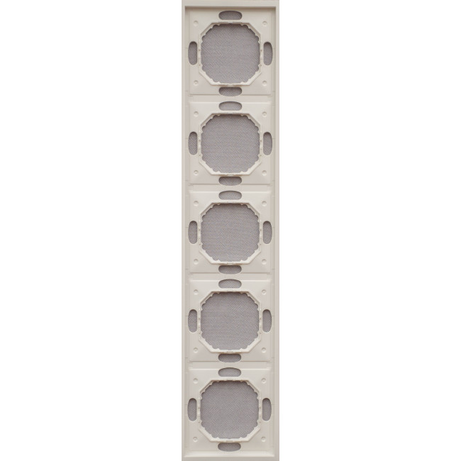 Ardero EF105-W рамка 5-местная универсальная, белый Soft