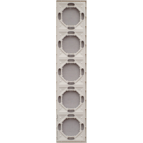 Ardero EF105-W рамка 5-місна універсальна, білий Soft - фото 2 | СТС Ardero EF105-W рамка 5-місна універсальна, білий Soft - фото 2