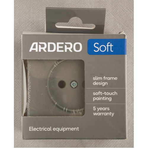 Ardero ER111-G розетка без заземления, механизм серый 16А Soft - фото 4 | СТС Ardero ER111-G розетка без заземления, механизм серый 16А Soft - фото 4