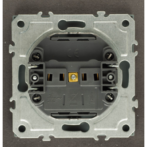 Ardero ER111-G розетка без заземления, механизм серый 16А Soft - фото 3 | СТС Ardero ER111-G розетка без заземления, механизм серый 16А Soft - фото 3