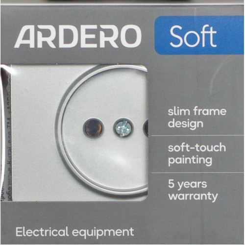 Розетка без заземления механизм Ardero Soft серебро 16A ER111-S - фото 4
